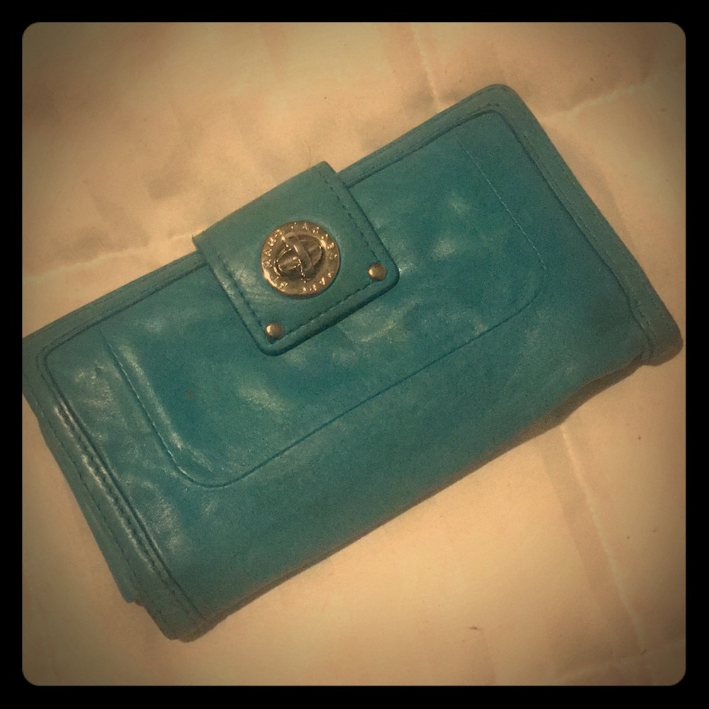 Marc by Marc Jacobs turquoise wallet